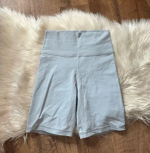 Aritzia  TNA Light Blue High Waisted Biker Shorts