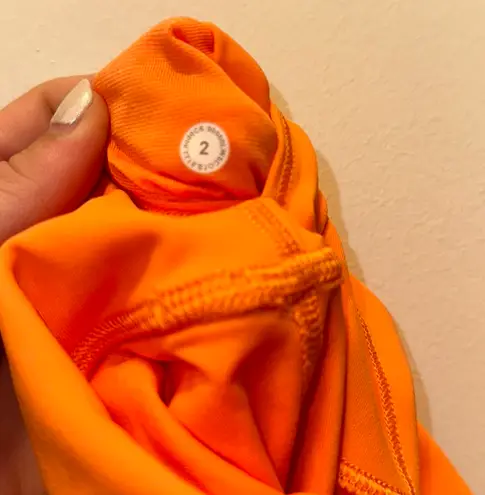 Lululemon Wunder Train Leggings Orange