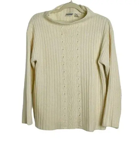 Newport News Vintage Cream Angora Wool Sweater