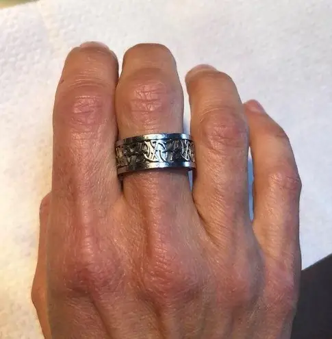 Vintage Stainless Steel Celtic Ring Size 9