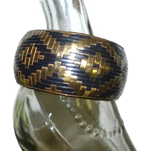 Brass Black Bangle Bracelet