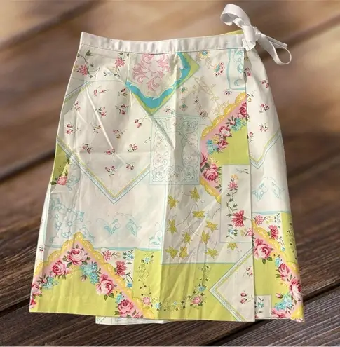 Samantha Floral Patchwork Wrap Skirt Women’s 4P A