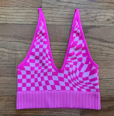 Garage Pink Retro Cropped Bralette