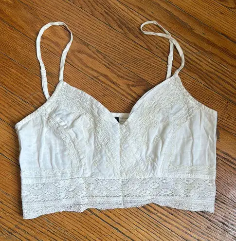 American Eagle Outfitters Cream Tank Top