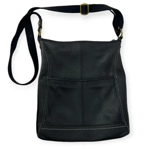 The Sak Iris Cross Body Bag Roots Leather Crossbody Bag Purse Tote Black Leather
