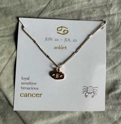 Zodiac sign anklets Gold