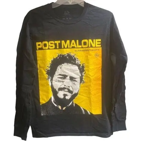 Fruit of the Loom Post Malone Tour 2019 Band Concert Graphic Long Sleeve T-Shirt