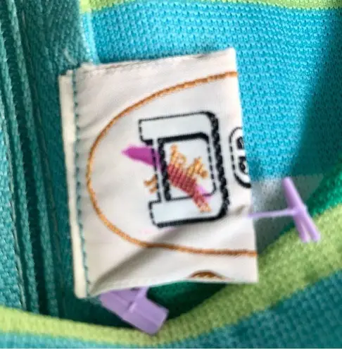 NWT Vintage 2 Piece Set Devon Kelly Green Pants & Long Sleeve Shirt Stripes Sz M Size M