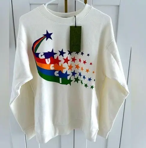 Gucci  “Shooting Star Print” Crewneck Sweatshirt