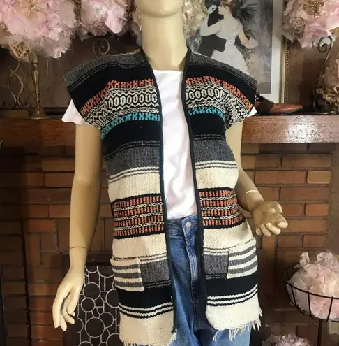 VINTAGE HANDMADE BAJA VEST MULTI