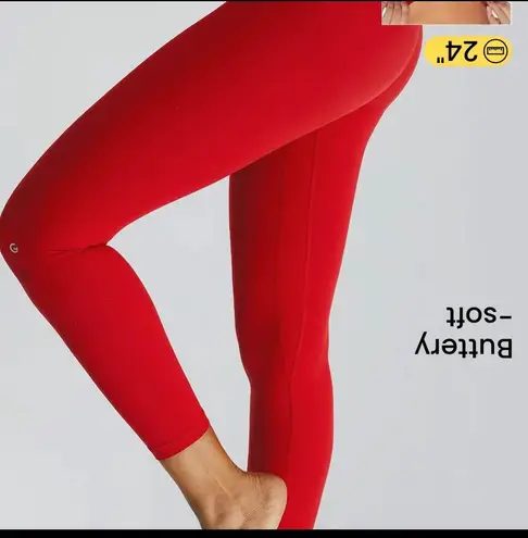 Red Align Crossover Leggings Size XS - Image 6