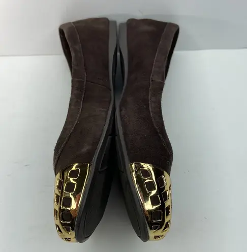 Fergalicious FERGIE “Brio Too” Brown Suede Ballet Flats