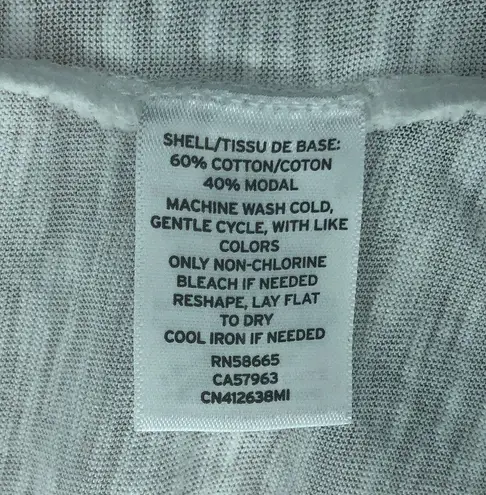 Caslon White Stitch Neck Tank - Size Small