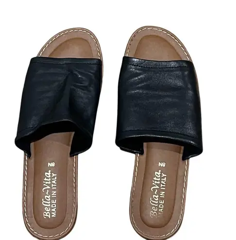 Bella Vita Women's Slide Sandals Black Size 8 Casual Summer