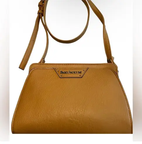 Enzo Angiolini Gold Multi-Section Crossbody Bag Faux Leather