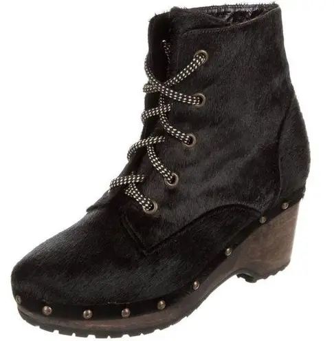Opening Ceremony Joelle Studded Pony Hair Clog Boots