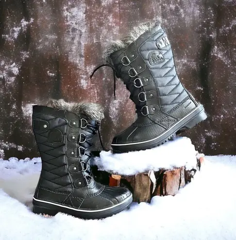 Sorel Faux Fur Lined Waterproof Boots, Black, Stone Size US 5, EU 36 New in Box $190 - Image 14