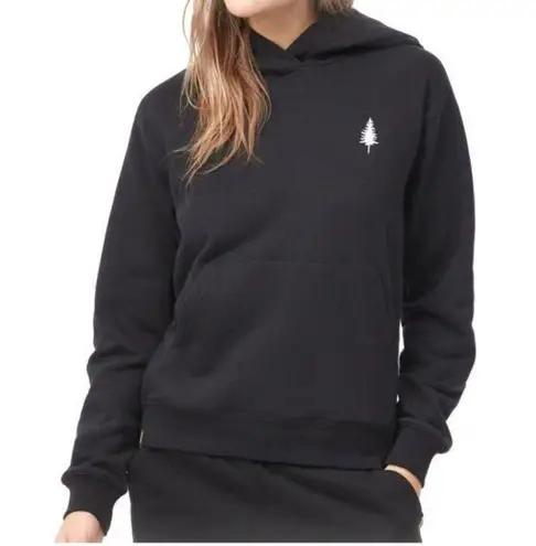 Tentree Women's Treefleece Golden Spruce Update Hoodie Organic Cotton Black S