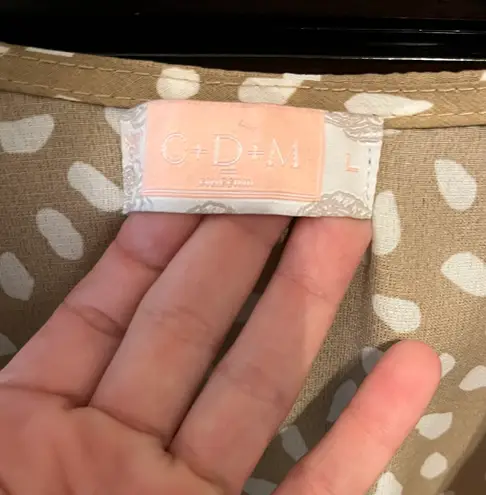 Boutique Tan And White Dress