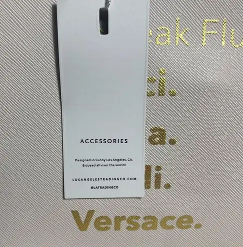 Los Angeles Trading Co. Vegan Leather White Small Tote Bag NWT