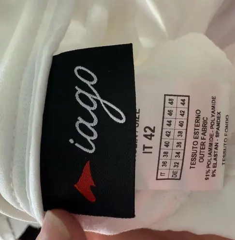 Iago Women’s 42 Sandra Mid Rise Breech Pants Horse Riding Pants Stable White Size 2