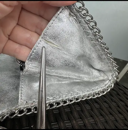 Chelsea28 silver crossbody shoulder clutch wallet bag