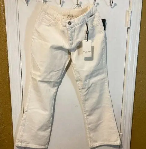 Twin Set juniors size 14Y (fits women's S small) off white soft moleskin pants