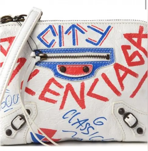 Balenciaga Agneau Classic Graffiti Reported Bag