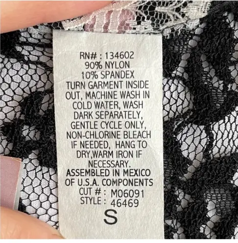 MAUVE Dressy Black Floral Lace Maxi Open Long Cardigan Size Small NWT