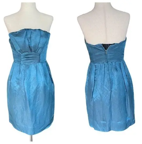 Jill Stuart Silk Strapless Dress