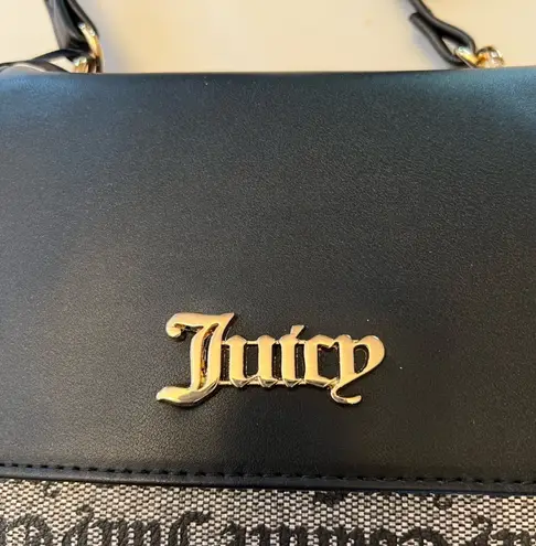 Juicy Couture Spring Fling Crossbody Y2K / Black & Beige Preppy Y2K