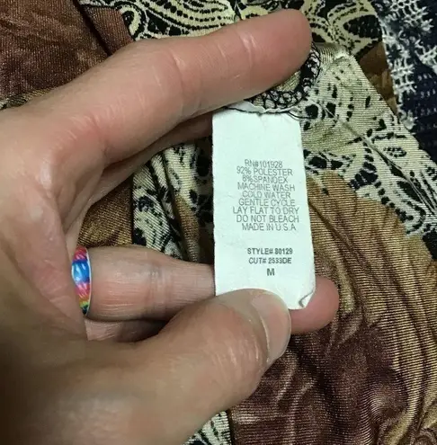 Susan Lawrence Retro Y2K autumn floral sleeveless top