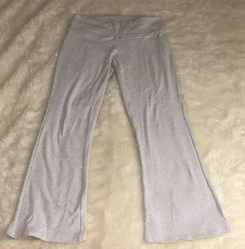 Gray Flared Yoga Pants Size L