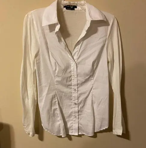 BCBGMAXAZRIA BCBG button up white shirt nwot size small