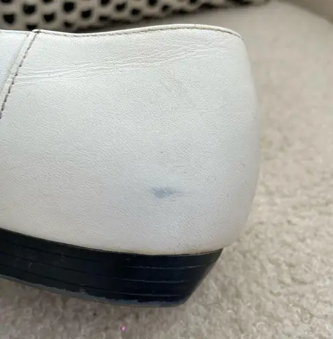 Vintage 80s 90s Arpeggios Leather Loafers Flats Shoes Rainbow Color White 9