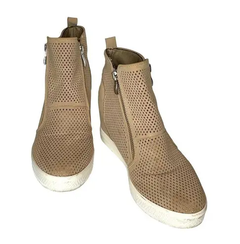 Ccocci Wedge Booties CHARLOTE Brown Tan Suede 8