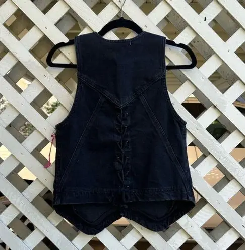 Free People  Beckett Denim Suit Vest