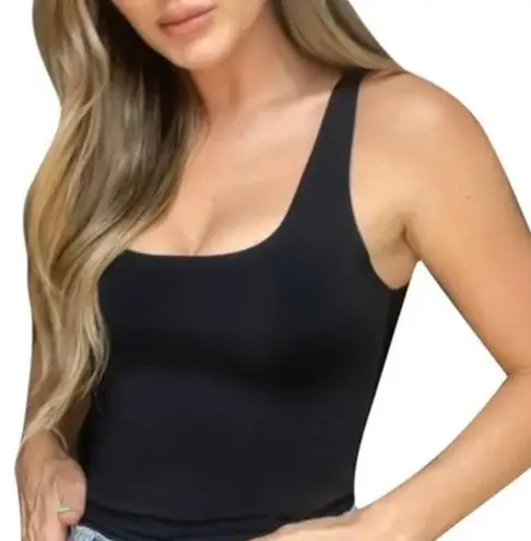 Marilyn Monroe Black U Neck Stretch Shaper Tank