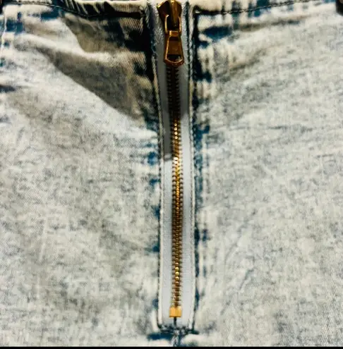 Vernon’s Vetinee Women's Tulip Hem Shirred Washed Casual Bodycon Short Jean Denim Skirt S