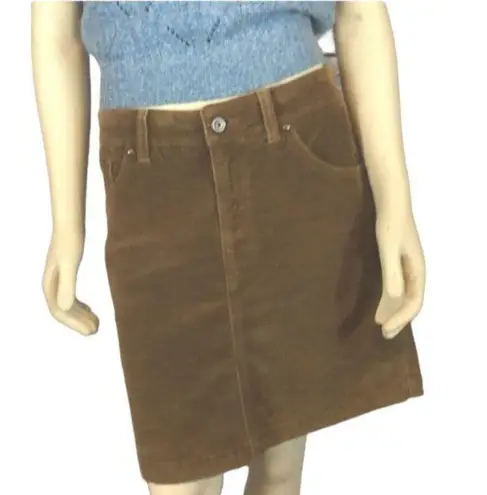 Gap  jeans stretch Brown Corduroy Mini skirt size 6