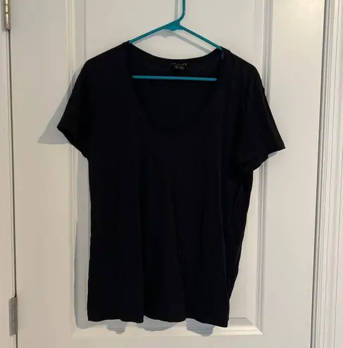 Theory  cotton black tshirt size large thumbnail 1