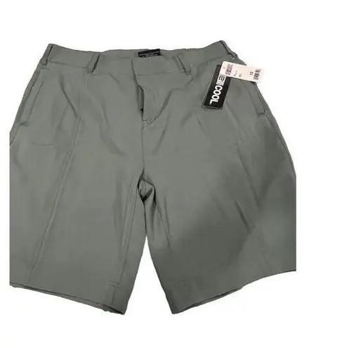 32 Degrees Heat WOMEN'S STRETCH WOVEN BERMUDA SHORTs Green Size 12