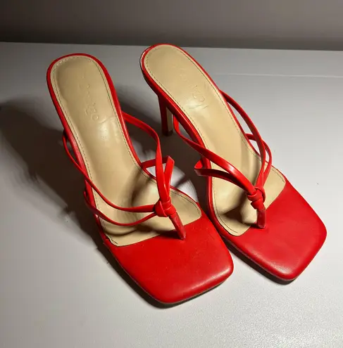 Amazon  Red Sandal Heels