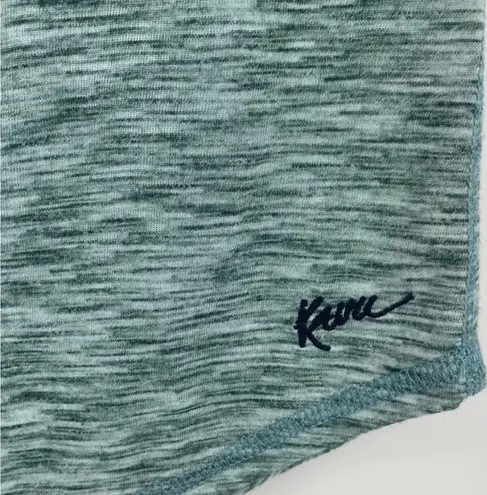 KAVU Gigi Green Everglade Short Sleeve V-Neck Tee Shirt