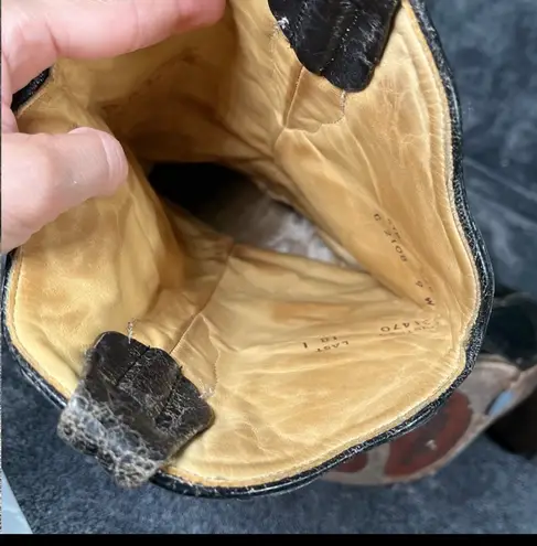 Corral boots Corral Women’s Black Embroidered Cowgirl Boots Size 9W Snip Toe Western Leather