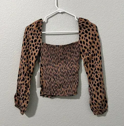 Reformation  Reign Top in Bobcat Animal Print Size 0 - Image 4