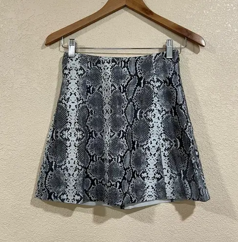 VEDA black gray Snakeskin Lambskin Leather A