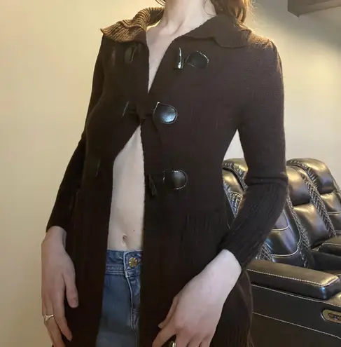 Dollhouse Brown Button Cardigan