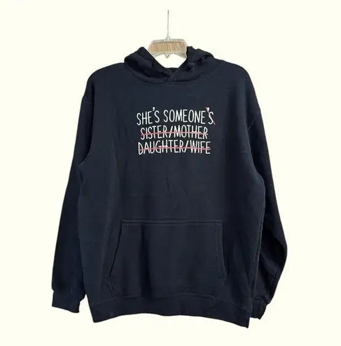 Wear the Peace “She’s Someone” Black Graphic Hoodie, Medium (Unisex)