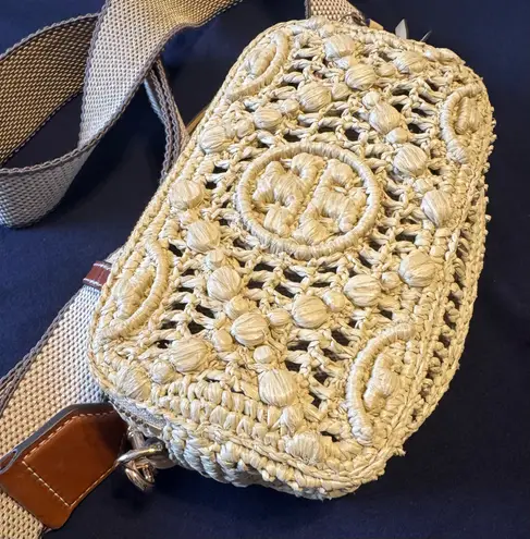 Tory Burch MINI MILLER RAFFIA CROSSBODY BAG